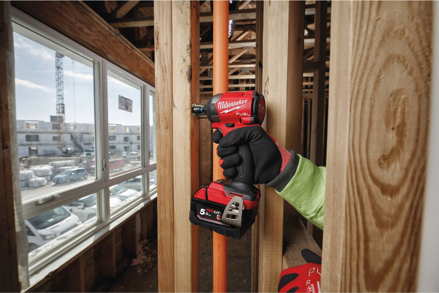 Perceuse à percussion Powerpack M18 + visseuse à chocs + 2 batteries + chargeur + mallette Milwaukee M18 FPP2A3-502X