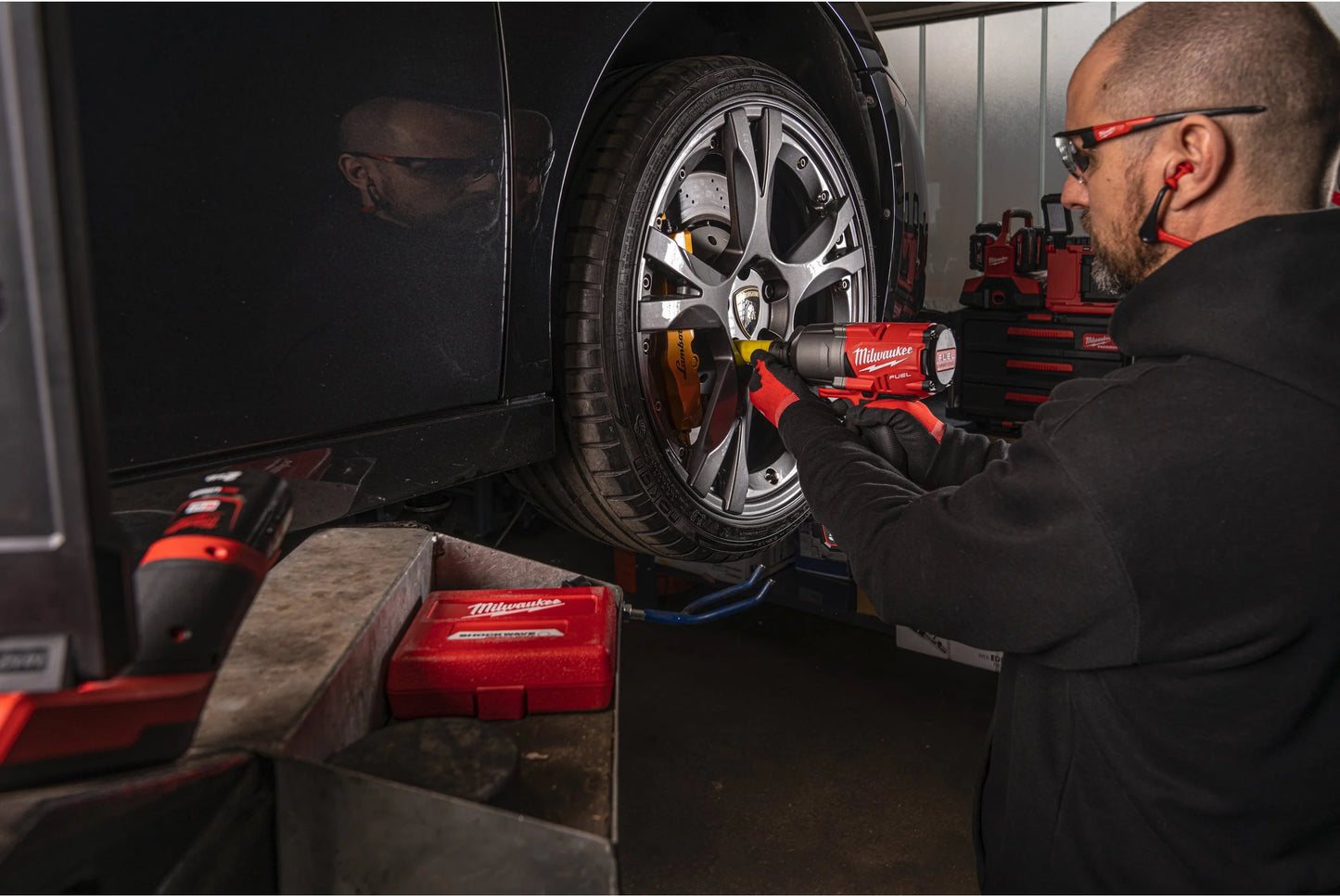 Clé à chocs M18 FUEL ONE-KEY 1/2" + 2 batteries de 5 Ah + chargeur + mallette Milwaukee M18 ONEFHIWF12-502X