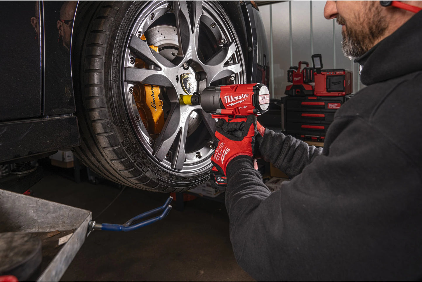 Clé à chocs M18 FUEL ONE-KEY 1/2" + 2 batteries de 5 Ah + chargeur + mallette Milwaukee M18 ONEFHIWF12-502X