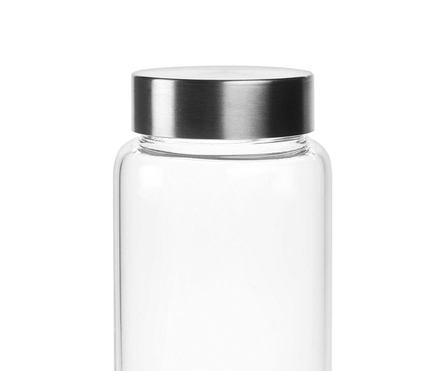 Bouteille en verre Andrea House de 1 litre avec bouchon en acier inoxydable