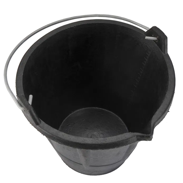 Seau industriel en caoutchouc Bellota BKCIND12BM 12 L avec anse en métal