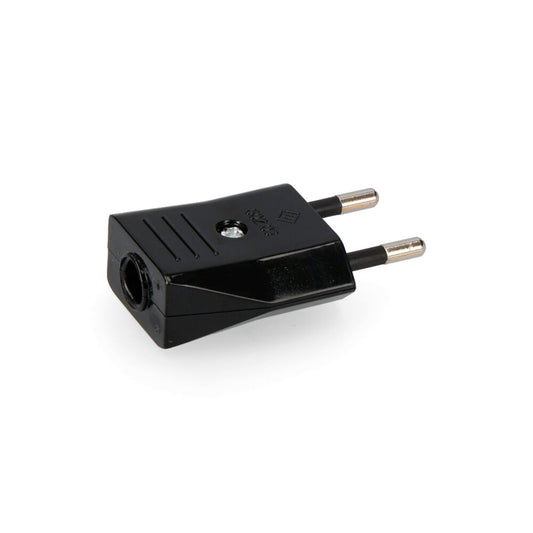 Clavija 10A 250V 4mm Negra EDM R40002