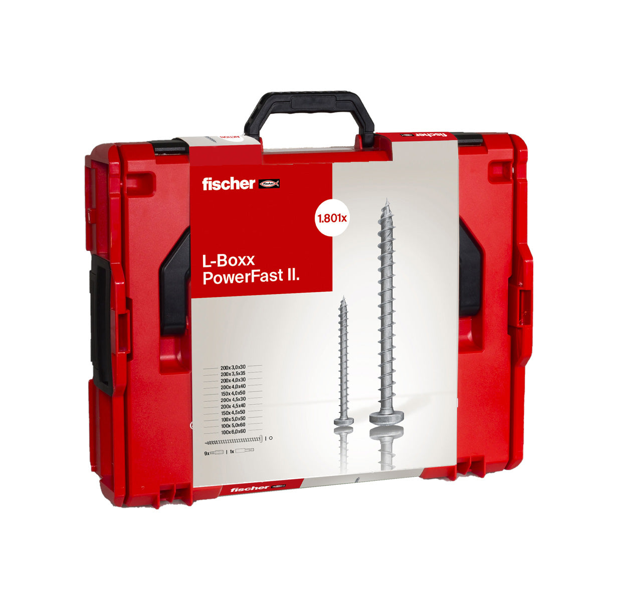 Kit PowerFast II L-BOXX 102 PH 1.800 vis + set ProfiBit 10 pièces Fischer