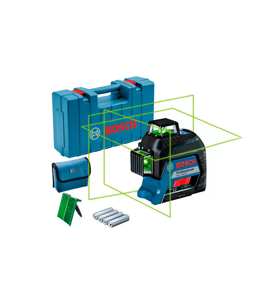 Niveau laser 3 lignes 360º vert Bosch GLL 3-80 G