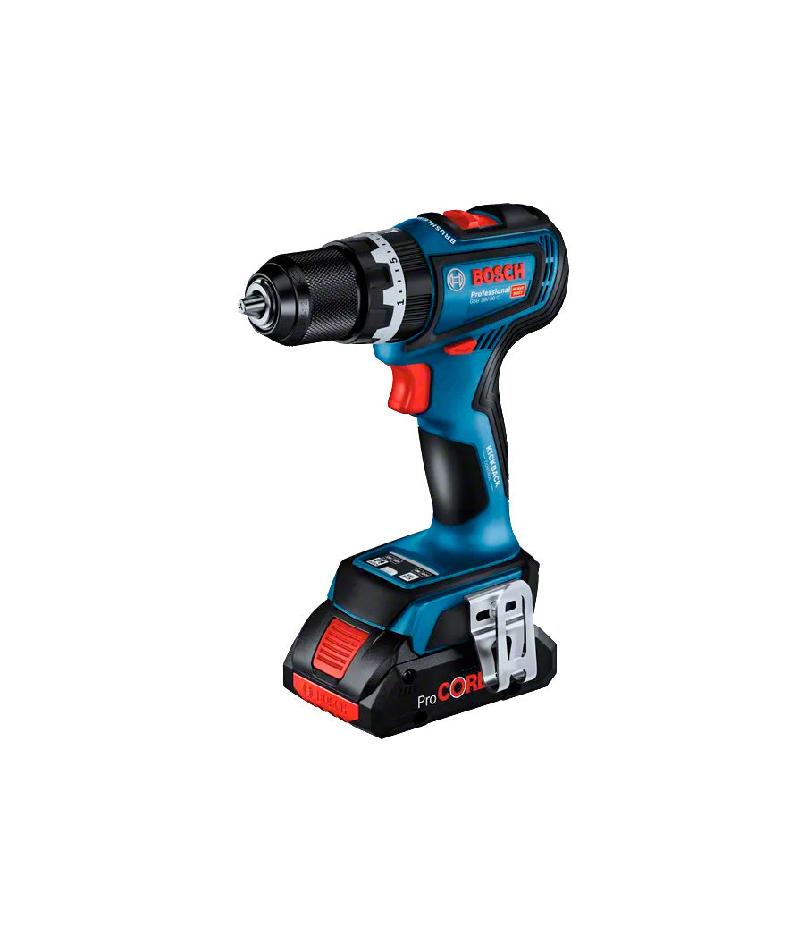 Marteau perforateur 18V avec 2bat 4Ah + Chargeur + Mallette Bosch GSB 18V-90 C