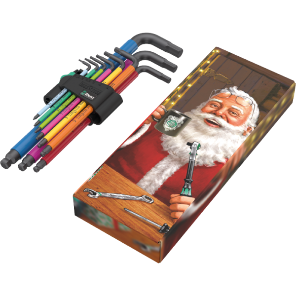 Jeu de clés Allen multicolores Wera 950/9 Hex-Plus métriques