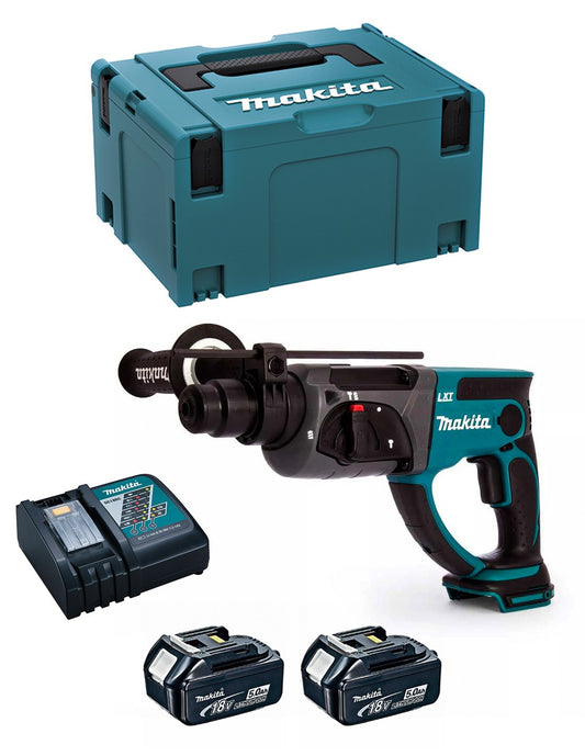 Marteau léger 18V 2J avec 2 batteries + Chargeur + Mallette Makita DHR202RTJ