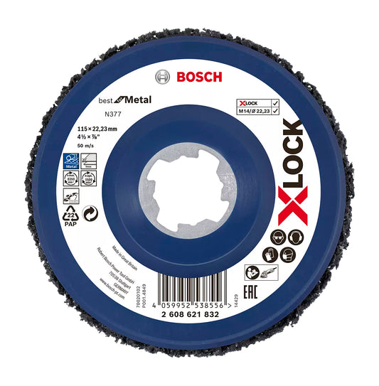 Disque de nettoyage Bosch en métal X-LOCK N377