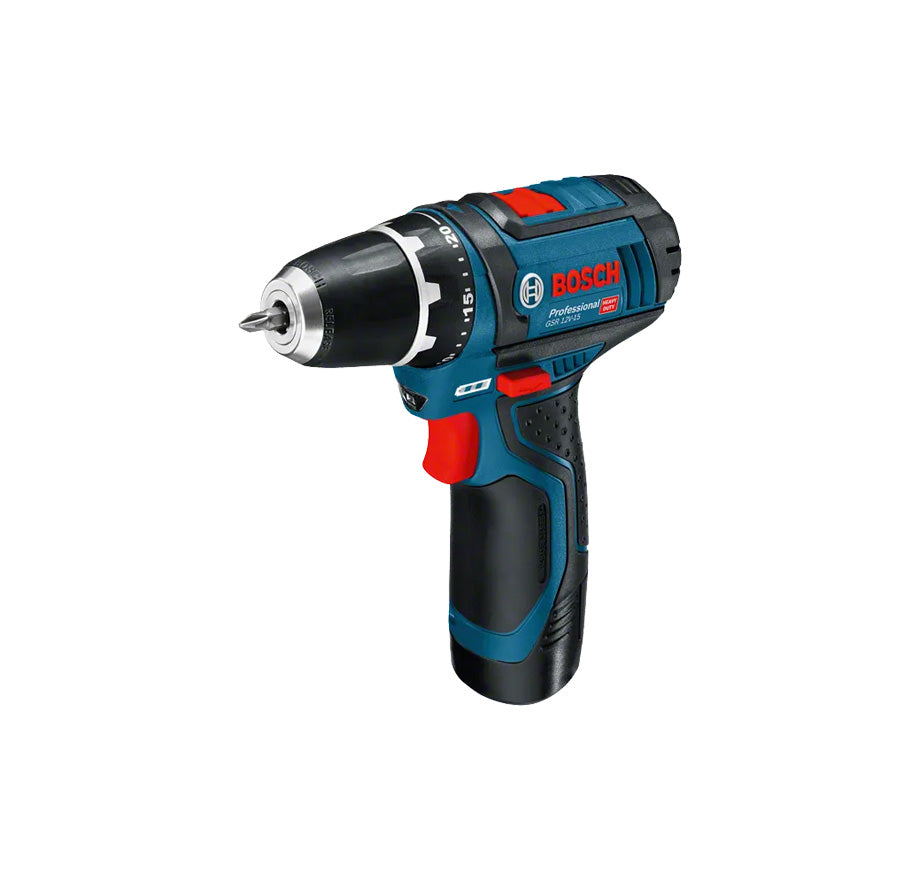 Ensemble perceuse-visseuse GSR 12V-15 et outils à main professionnels Bosch