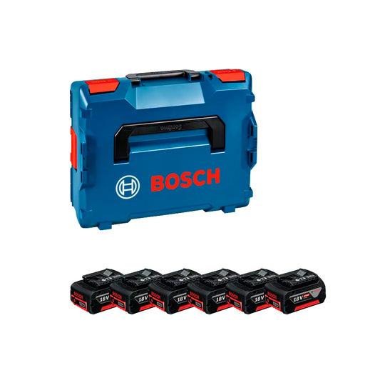 Pack 18V avec 6 batteries 4Ah avec mallette Bosch