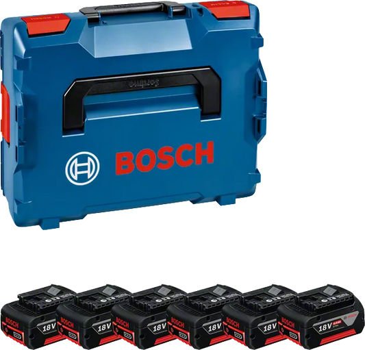 Pack 18V avec 6 batteries 4Ah avec mallette Bosch