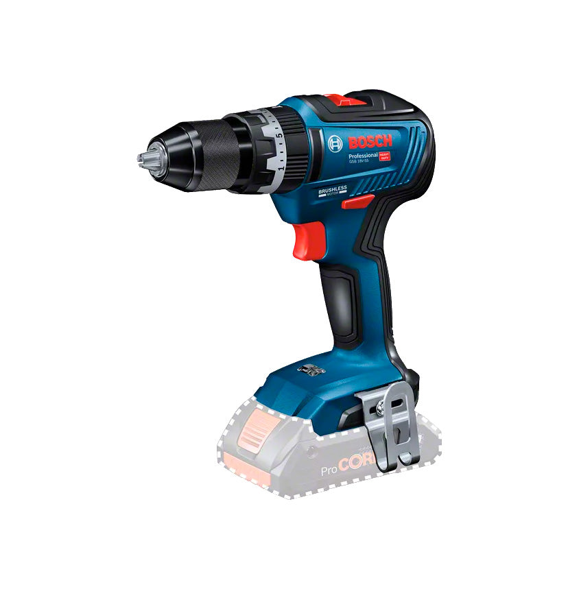 Perceuse GSB 18V-55 + 2bat 3Ah + chargeur GAL 18V-20 + mallette Bosch