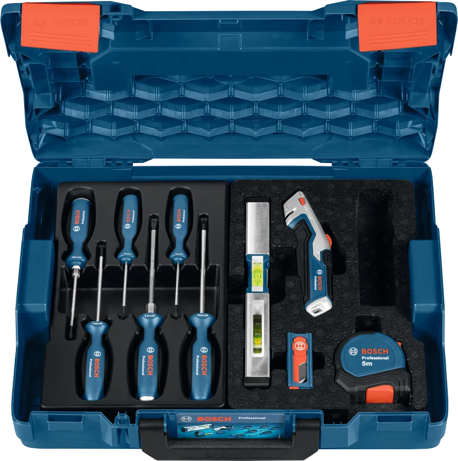 Set de tournevis et d’outils à main 19 pièces avec mallette PRO Bosch