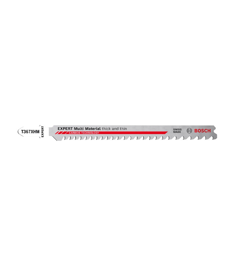 Lame de scie sauteuse Expert Multi Material 132mm T 367 XHM 3pcs Bosch