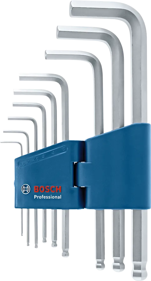Jeu de 9 clés Allen hexagonales Pro Bosch