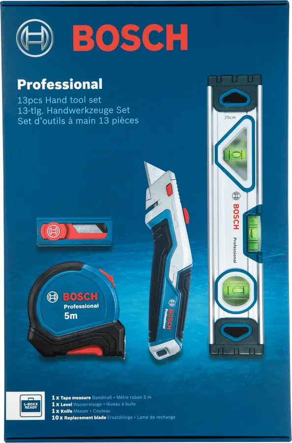 Ensemble d’outils à main Bosch Pro, 13 pièces