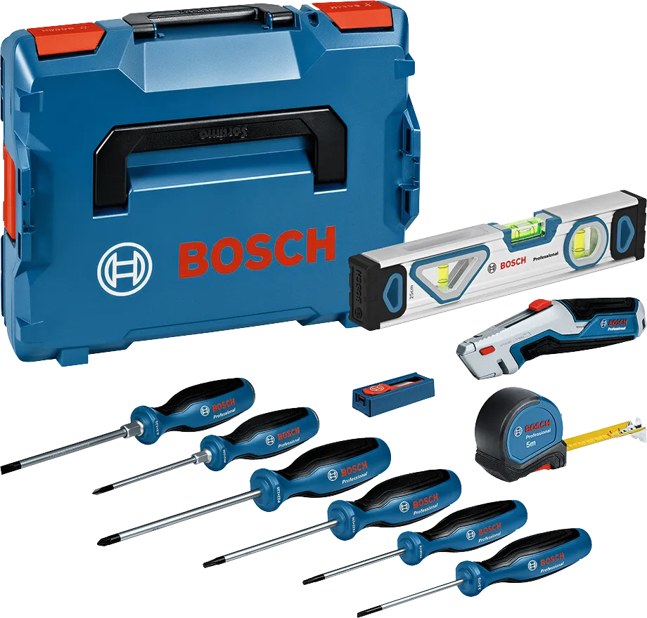 Set de tournevis et d’outils à main 19 pièces avec mallette PRO Bosch