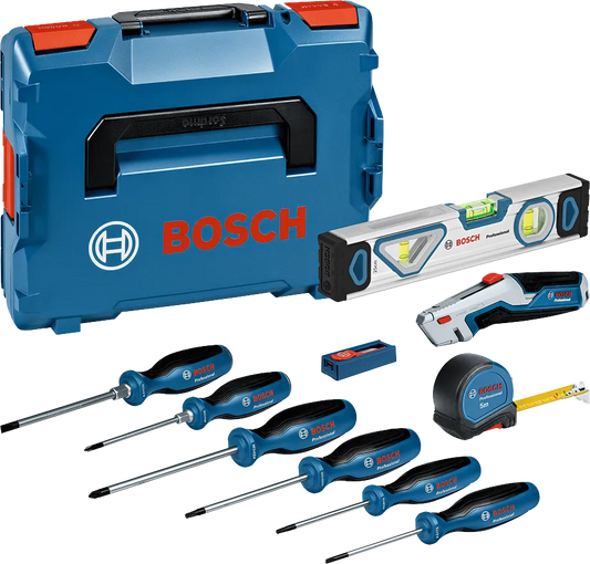 Set de tournevis et d’outils à main 19 pièces avec mallette PRO Bosch