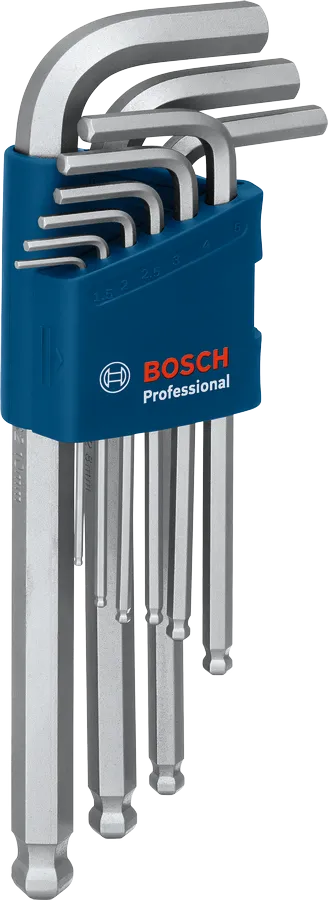 Jeu de 9 clés Allen hexagonales Pro Bosch