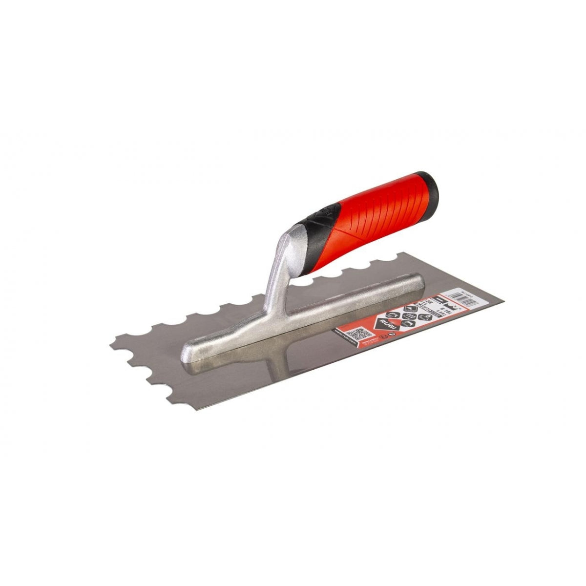 Peigne en acier de 28 cm avec manche ouvert Rubiflex Rubi R-10