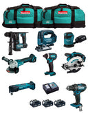 Makita Kit MK1002 avec 10 outils + 3 battes + chargeur + 2 pochettes MAKITA - 1
