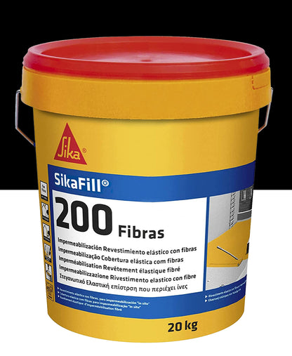 Sikafill-200 Fibres Pot de peinture étanche de 20kg SIKA - 7