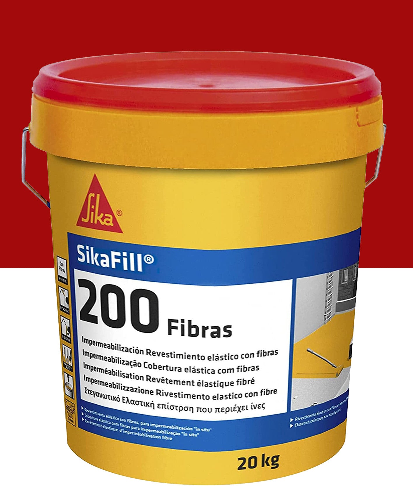 Sikafill-200 Fibres Pot de peinture étanche de 20kg SIKA - 5