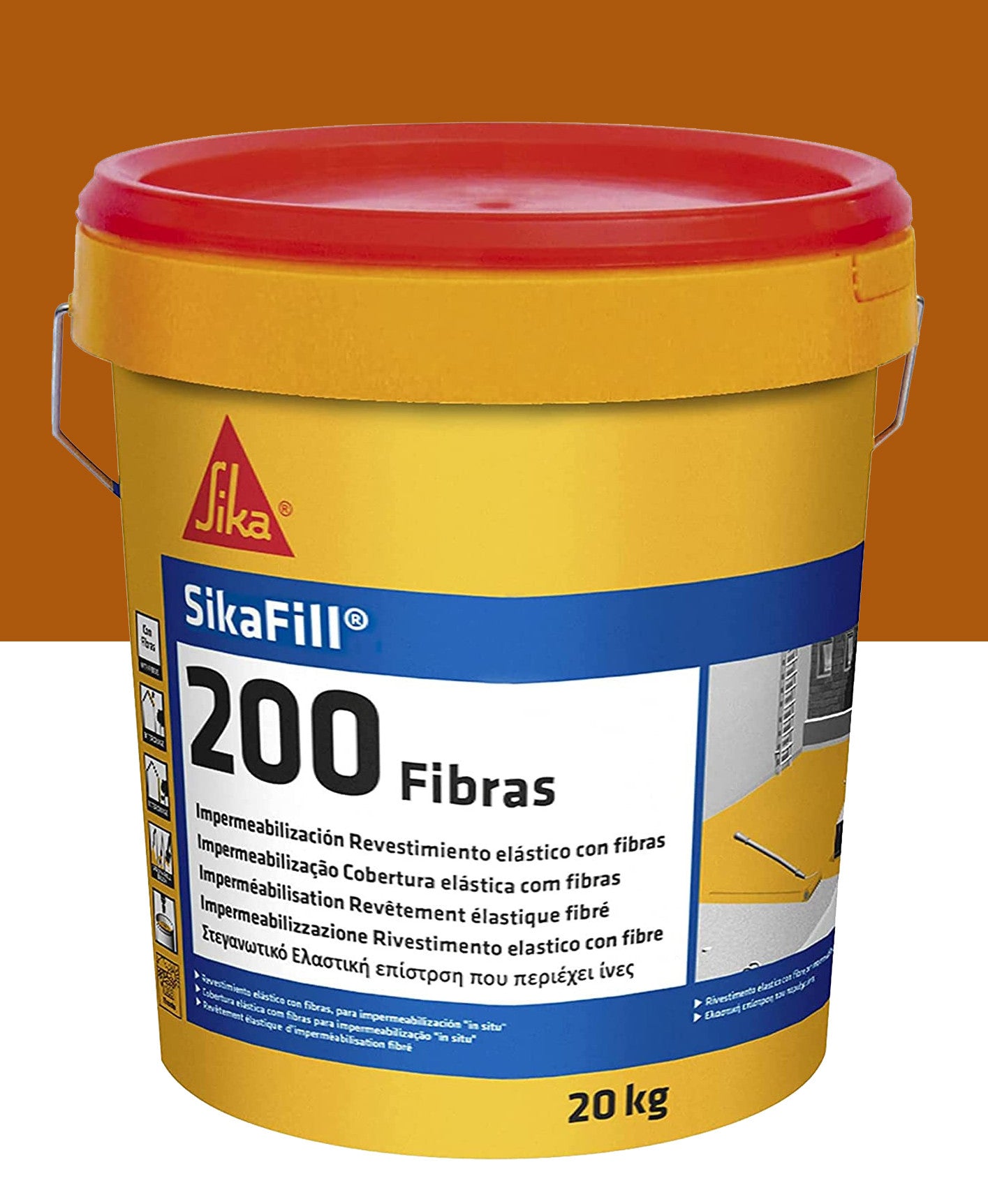 Sikafill-200 Fibres Pot de peinture étanche de 20kg SIKA - 4