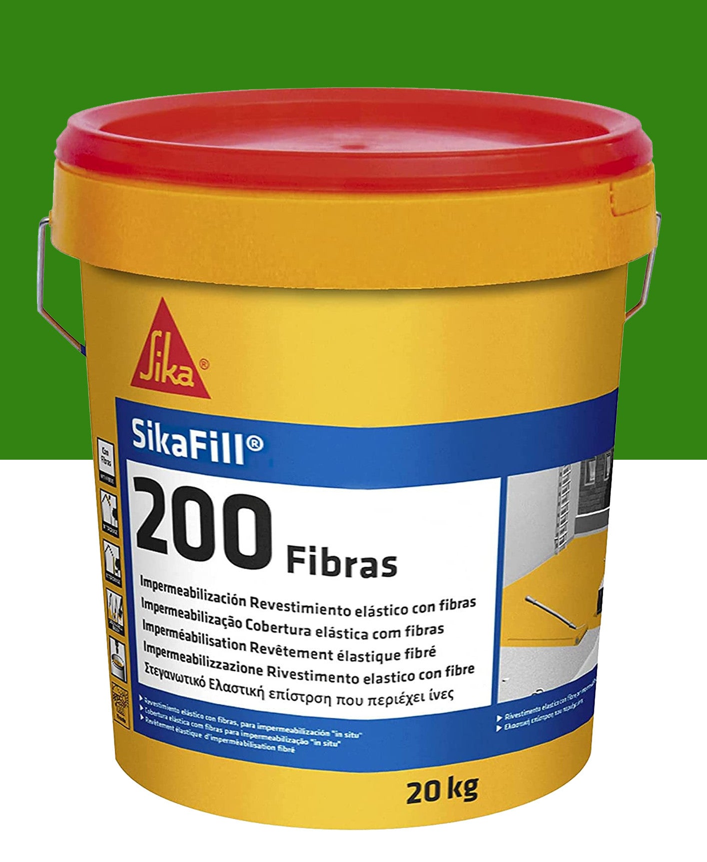 Sikafill-200 Fibres Pot de peinture étanche de 20kg SIKA - 8